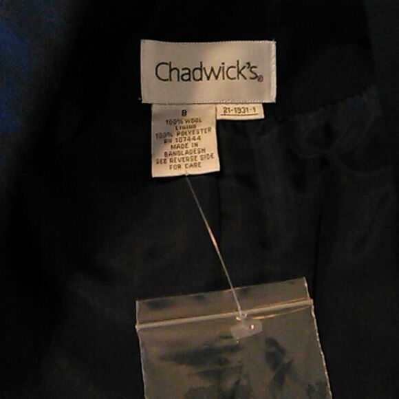 NEW Chadwick's Navy Blue Wool Blazer - Picture 7 of 10